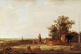 Aelbert Cuyp View of a Plain painting